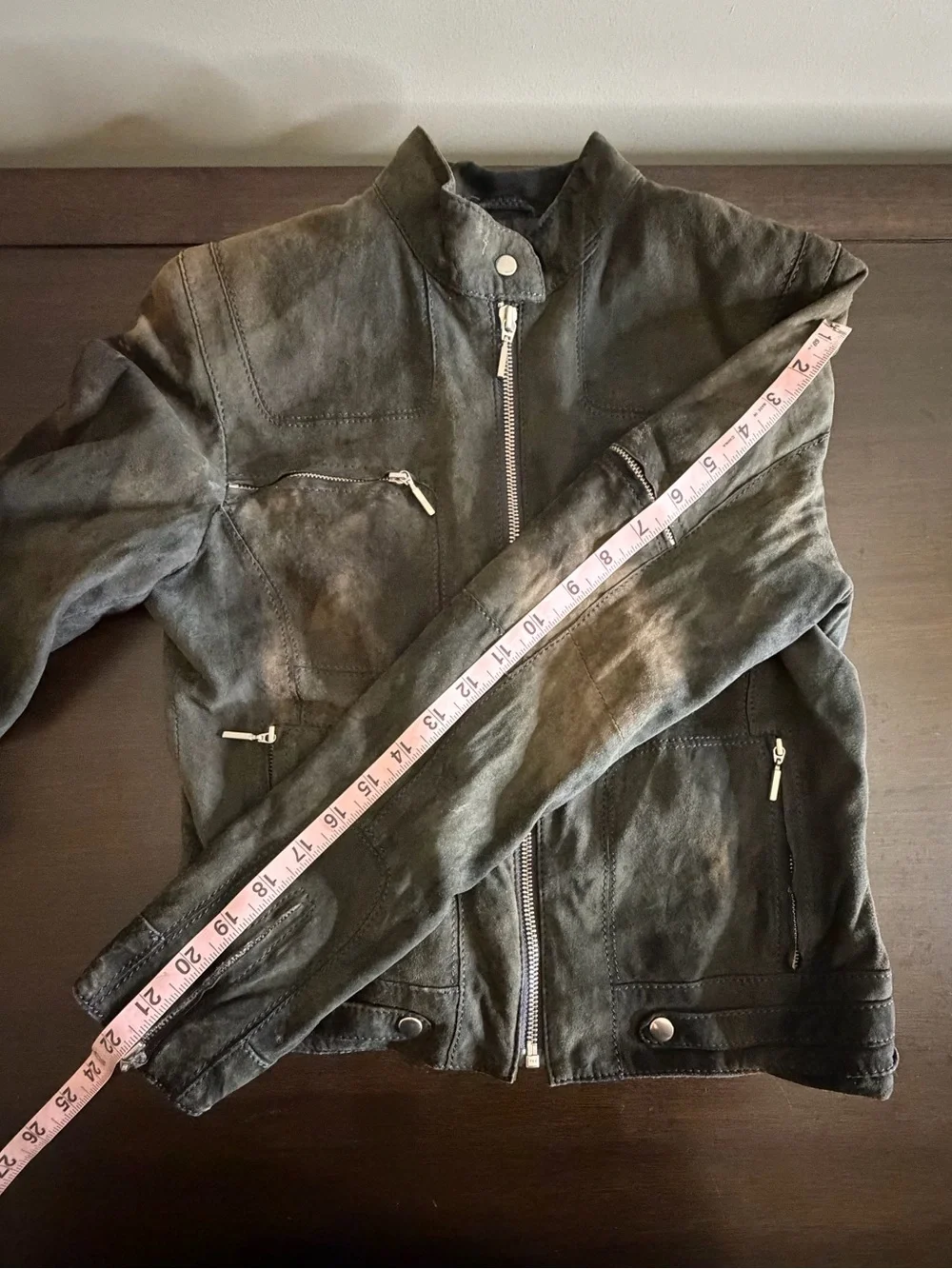 ARMA Genuine Leather Moto Jacket Black EU 36